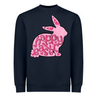 Navy happy easter rabbit Heavyweight Sweatshirt - MaliasSmallBusiness