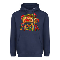 Navy Taco Fiesta Heavyweight Hoodie - texasbilliewilder