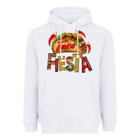 White Taco Fiesta Heavyweight Hoodie - texasbilliewilder