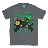 Charcoal Heather video game st patricks day Classic Tee - MaliasSmallBusiness