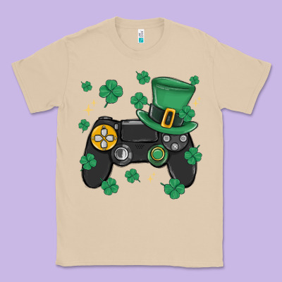 Video Game St Patricks Day Classic Tee Designed By Maliassmallbusiness