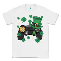 White video game st patricks day Classic Tee - MaliasSmallBusiness