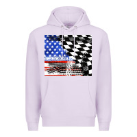 Lilac racing checkered flag tumbler tbs Premium Hoodie - TumblerDesignByShophia
