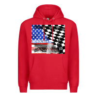 Red racing checkered flag tumbler tbs Premium Hoodie - TumblerDesignByShophia