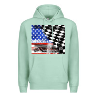 Seafoam racing checkered flag tumbler tbs Premium Hoodie - TumblerDesignByShophia