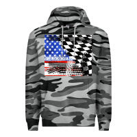Slate Camo racing checkered flag tumbler tbs Premium Hoodie - TumblerDesignByShophia