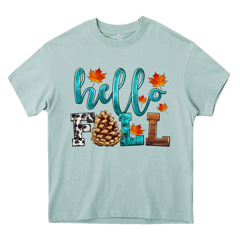 Hello Fall Heavy Core Tee by HRA Design Shop | Teevron