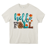 Cream hello fall Heavy Core Tee - HRA Design Shop