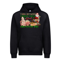 Black torn between lookin like a snack and eatin one Urban Hoodie - FaDigitalArtStudio