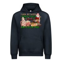 Navy torn between lookin like a snack and eatin one Urban Hoodie - FaDigitalArtStudio