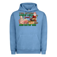 Pigment Pebble Blue torn between lookin like a snack and eatin one Urban Hoodie - FaDigitalArtStudio