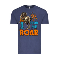 Vintage Denim i'm one hear me roar dinosaur birthday Vintage Tee - LillyAllenDesigns