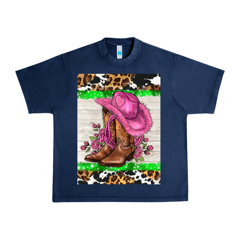 Cowgitl Hat And Roses Urban Heavy Tee by AdoDesignShop | Teevron