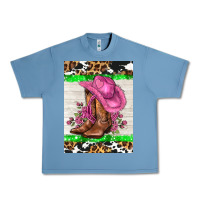 Pebble Blue cowgitl hat and roses Urban Heavy Tee - AdoDesignShop