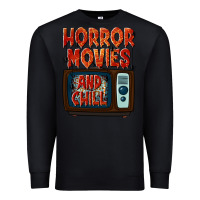 Black Horror Movies and Chill Premium Sweatshirt - texasbilliewilder