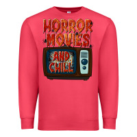 Cardinal Horror Movies and Chill Premium Sweatshirt - texasbilliewilder