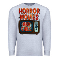 Horror Movies And Chill Premium Sweatshirt | Teevron
