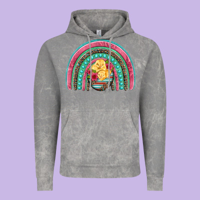 Hatched Egg Easter Chicks Rainbow Vintage Hoodie Designed By Artiststas
