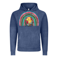 Vintage Denim hatched egg easter chicks rainbow Vintage Hoodie - Artiststas