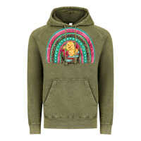 Vintage Olive hatched egg easter chicks rainbow Vintage Hoodie - Artiststas