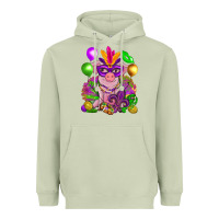 Matcha Mardi Gras pig Heavyweight Hoodie - NancyCooperArtShop