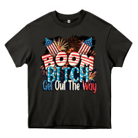 Asphalt Boom bitch get out the way 4th of July Heavy Core Tee - CowGirlArtShop