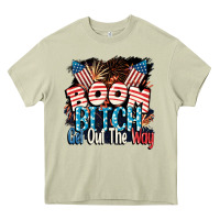 Mossy Boom bitch get out the way 4th of July Heavy Core Tee - CowGirlArtShop