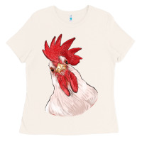 Bone silly chicken head Ladies Tee - RanaPortraitStore