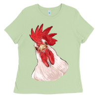 Matcha silly chicken head Ladies Tee - RanaPortraitStore