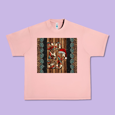 Ho Ho Ho Western Christmas Urban Heavy Tee Designed By Jasminsmagicworld