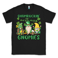 Black shamrock with my gnomies Classic Tee - MaliasSmallBusiness