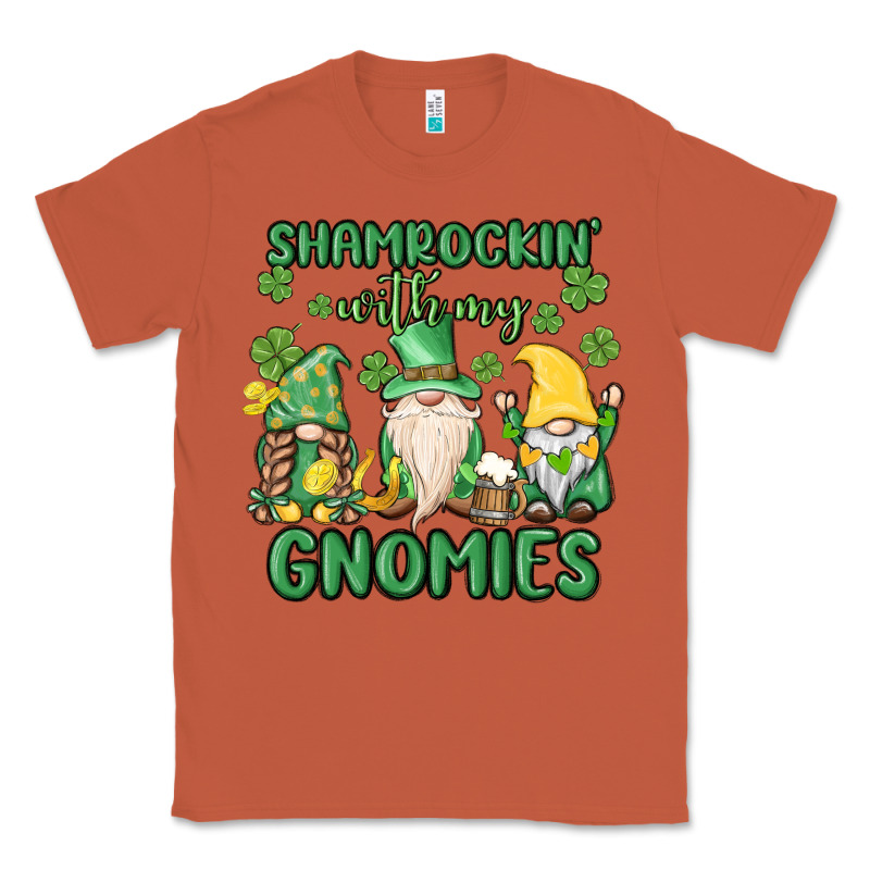 Shamrock With My Gnomies Classic Tee by MaliasSmallBusiness | Teevron