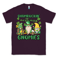 Plum shamrock with my gnomies Classic Tee - MaliasSmallBusiness