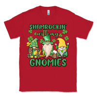 Red shamrock with my gnomies Classic Tee - MaliasSmallBusiness