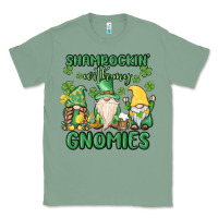 Sage shamrock with my gnomies Classic Tee - MaliasSmallBusiness