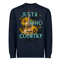 Navy just a girl who loves country music Heavyweight Sweatshirt - MaliasSmallBusiness