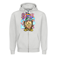 Dove Grey best mom gnome rainbow clouds butterfly glitter Zipper Hoodie - LillyAllenDesigns