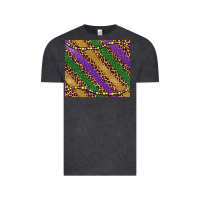 Vintage Black mardi gras leopard glitter bead Vintage Tee - BarkalooDesign