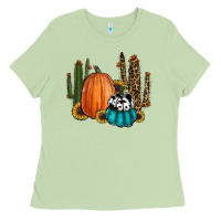 Matcha sunflower cactus pumpkin fall Ladies Tee - RanaPortraitStore
