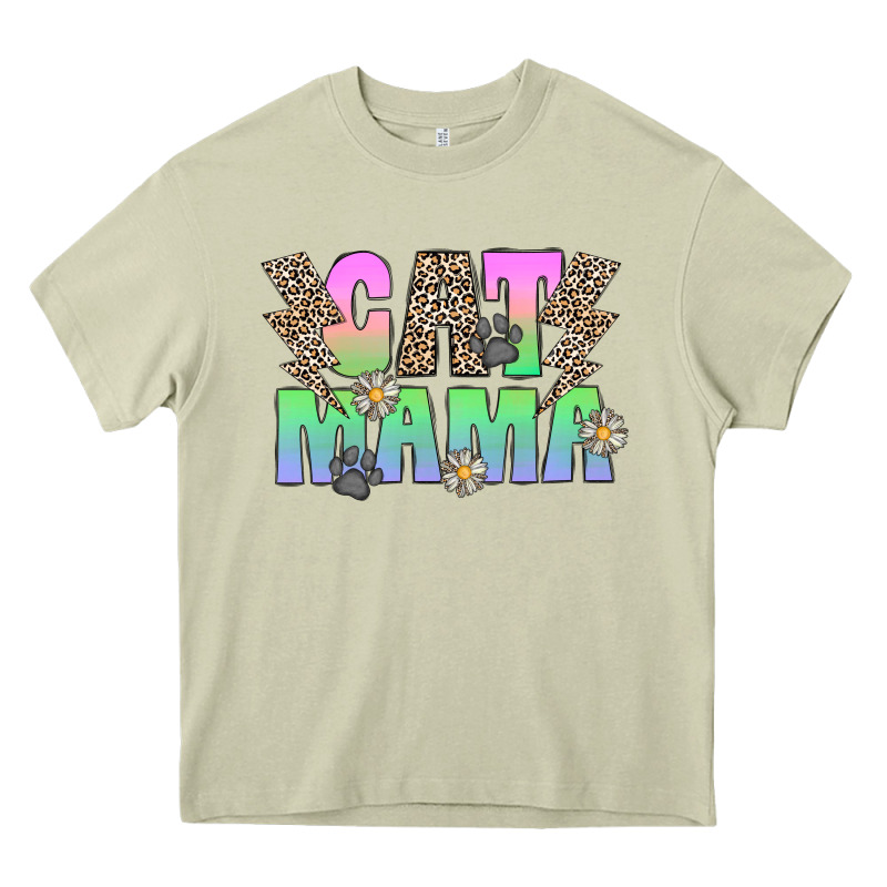 Cat Mama Heavy Core Tee by CowhideDigitalArt | Teevron