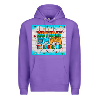 Purple birthday boy to level up Premium Hoodie - JahusDesignShop