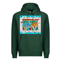 Sports Green birthday boy to level up Premium Hoodie - JahusDesignShop