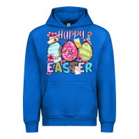 Cobalt Happy Easter eggs Urban Hoodie - OliviaCreatesArt