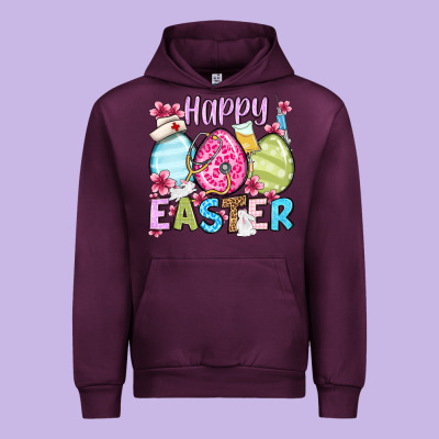Happy Easter Eggs Urban Hoodie Designed By Oliviacreatesart