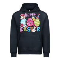 Navy Happy Easter eggs Urban Hoodie - OliviaCreatesArt