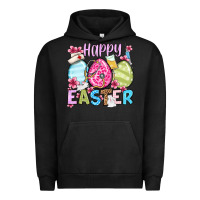 Pigment Black Happy Easter eggs Urban Hoodie - OliviaCreatesArt