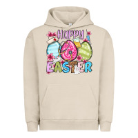 Pigment French Oak Happy Easter eggs Urban Hoodie - OliviaCreatesArt