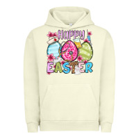 Pigment Pistachio Happy Easter eggs Urban Hoodie - OliviaCreatesArt