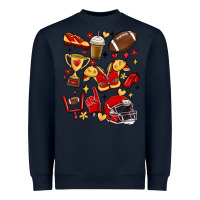 Navy i'm a hot mess, always stressed,and proudly a foot Heavyweight Sweatshirt - MaliasSmallBusiness