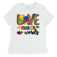 White love needs no words Ladies Tee - Zillion Design Studio